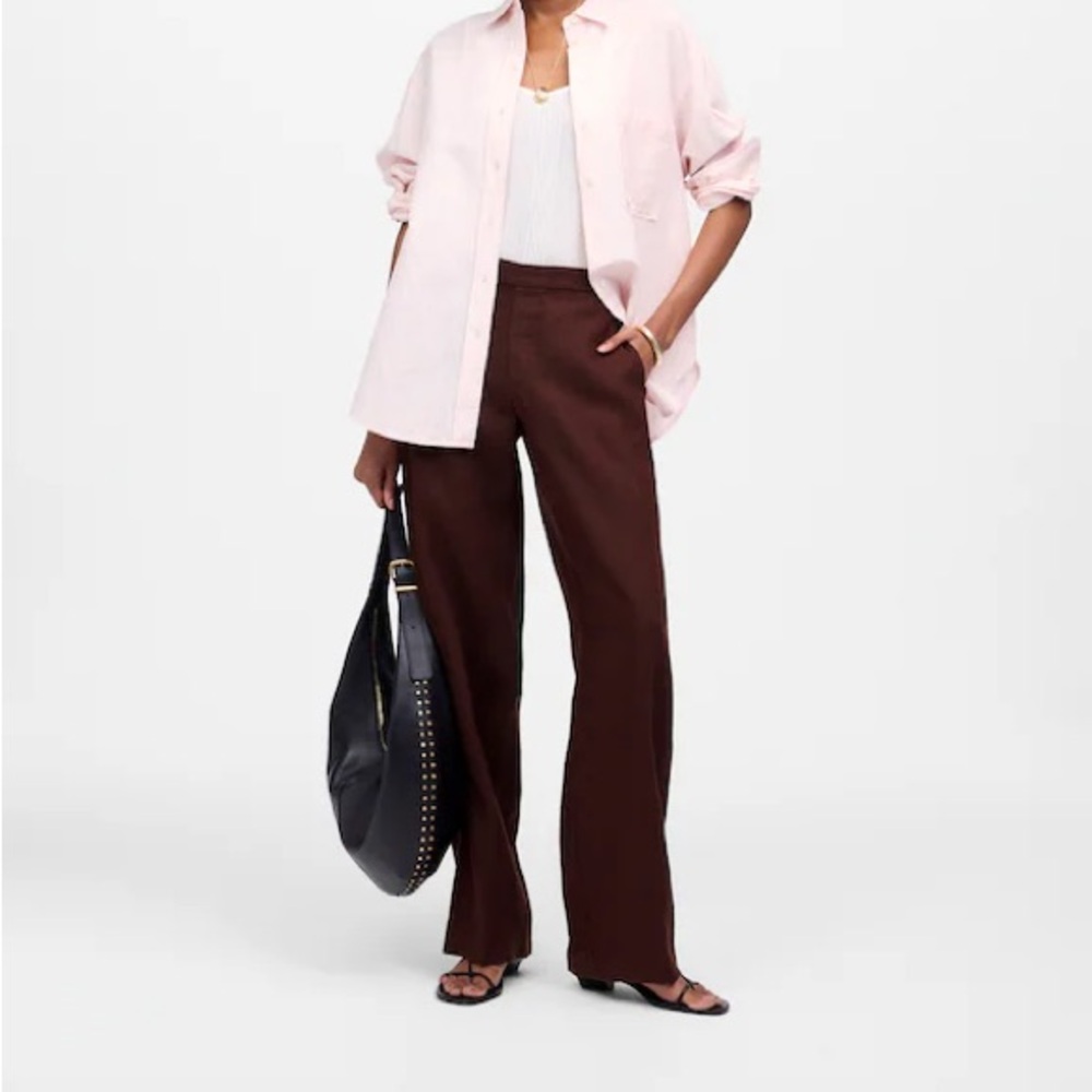 Madewell brown linen pants